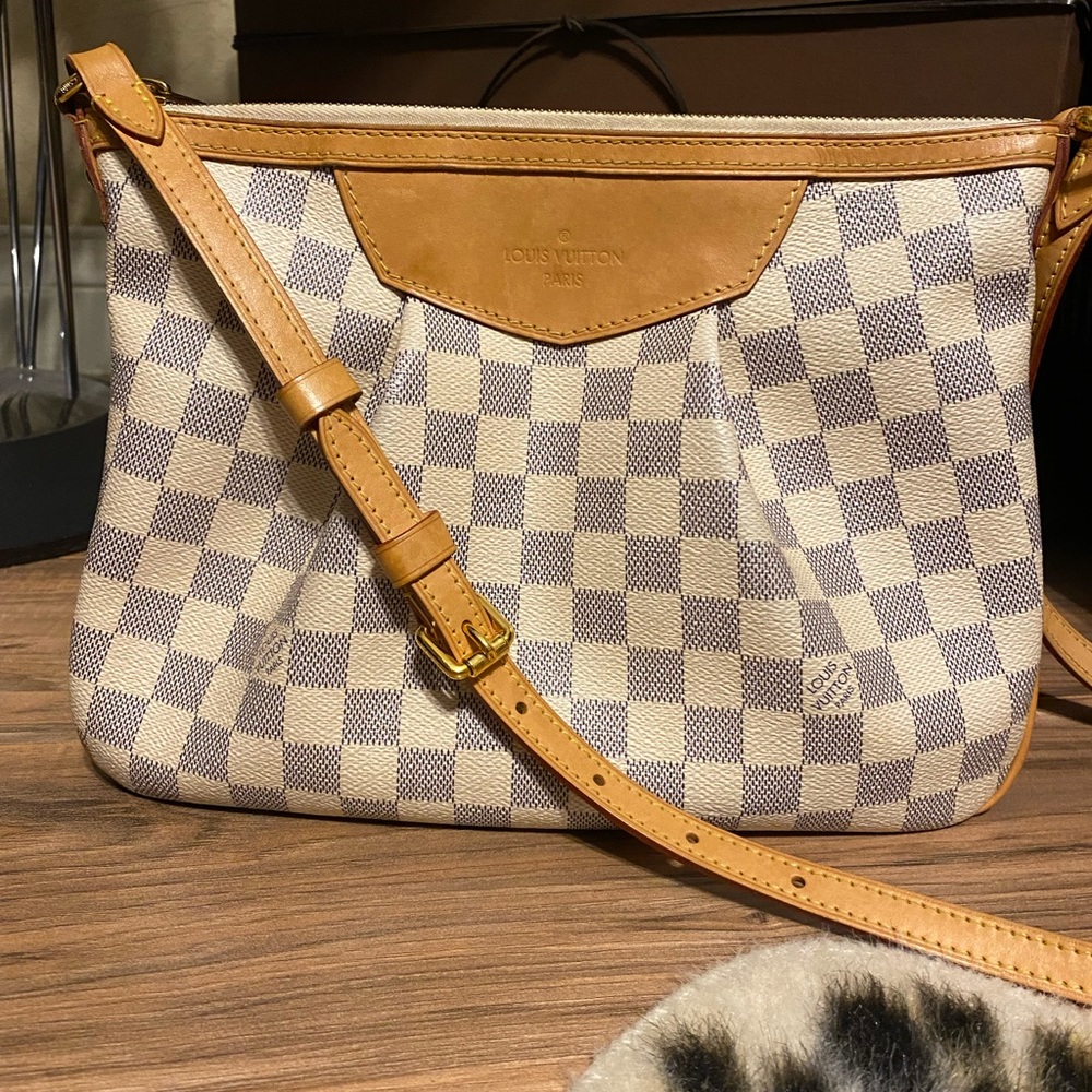 Louis Vuitton Siracusa PM Damier Azur Crossbody Bag